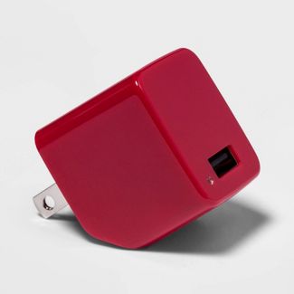 USB Wall Power Adaptor (Red)